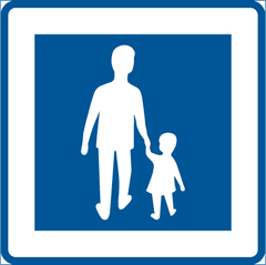 Vägmärke E7: Gågata